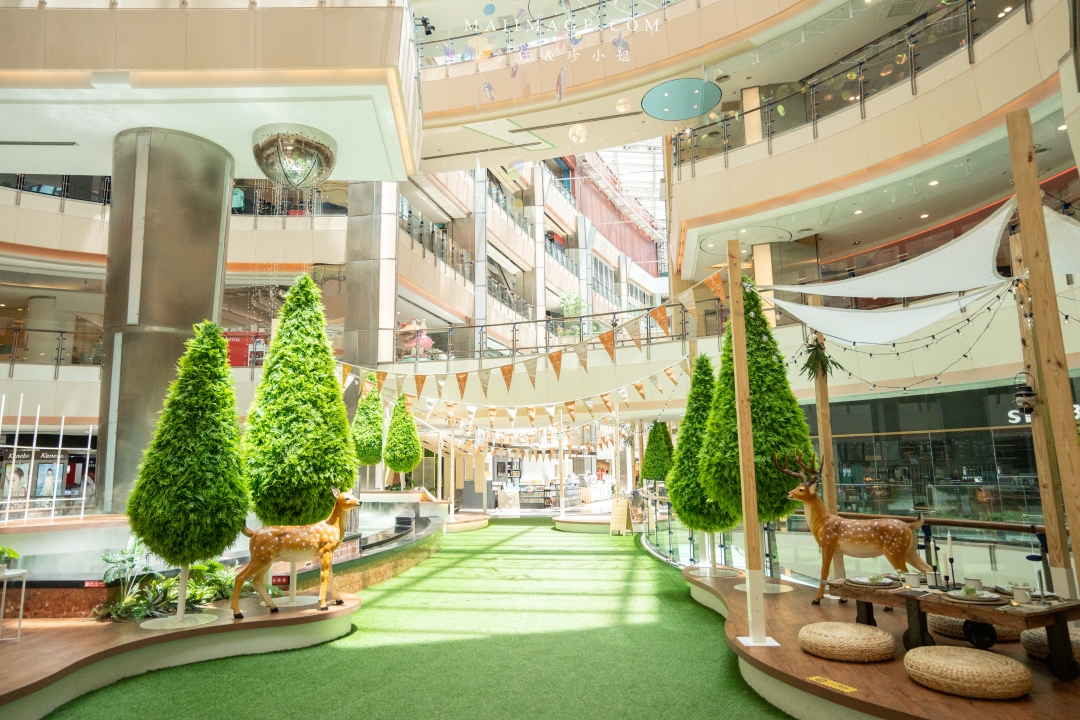 野餐模式啟動！森林系購物商城在大江購物中心，桃園青埔必訪大江購物中心2022春夏裝置藝術亮點滿滿，甜點輕食飲料最齊全，好吃好玩又好拍