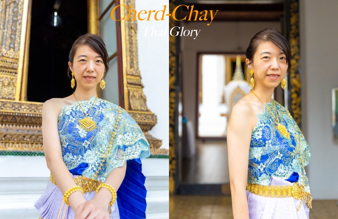 泰國泰服體驗｜Cherd-Chay Thai Glory ～預約制傳統泰服體驗，曼谷Sam Yot老城區近金山寺拍照取景很方便。