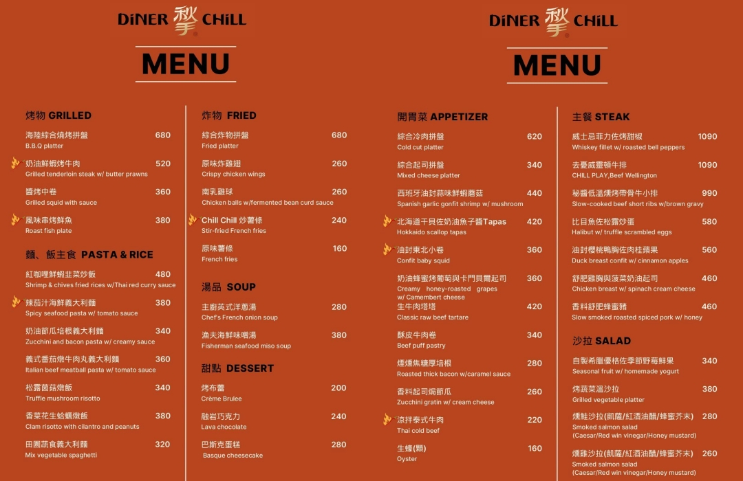 【台中美食】Diner Chill 揫‧歐陸小料理～台中七期豪宅中新開幕歐陸餐酒館，真的太Chill了台中紅白酒友善餐廳！