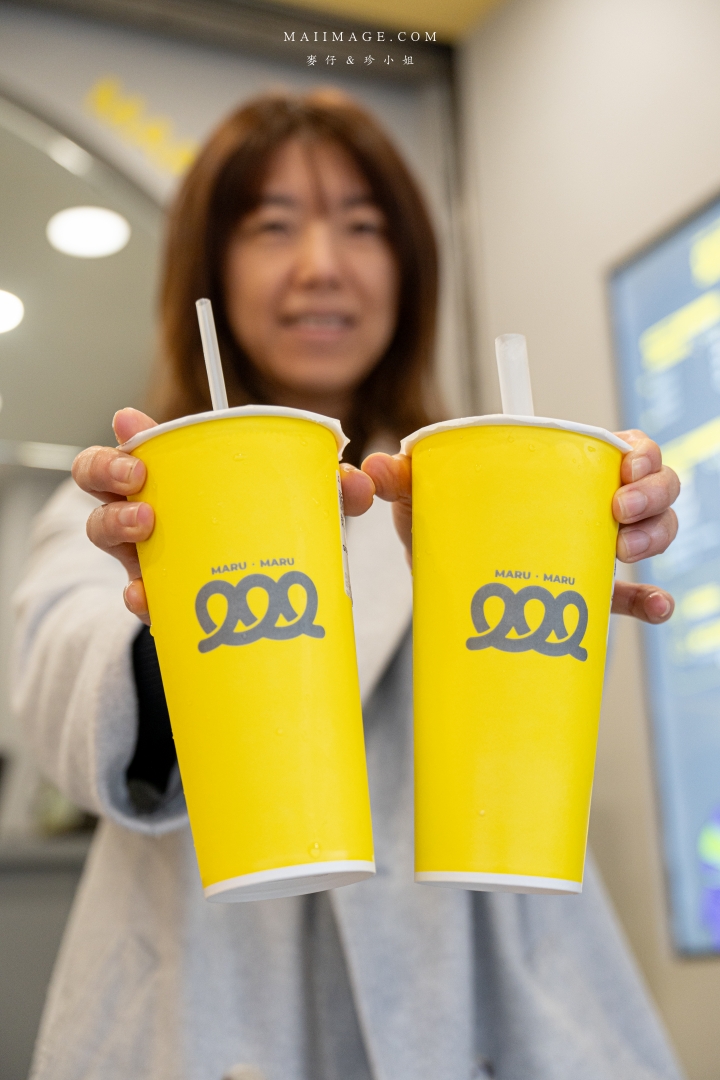 【林口美食】MARU MARU是圈圈～林口三井Outlet二期必訪手搖飲專賣店，必點桂花Q粿檸檬青茶+手工菠蘿泡芙