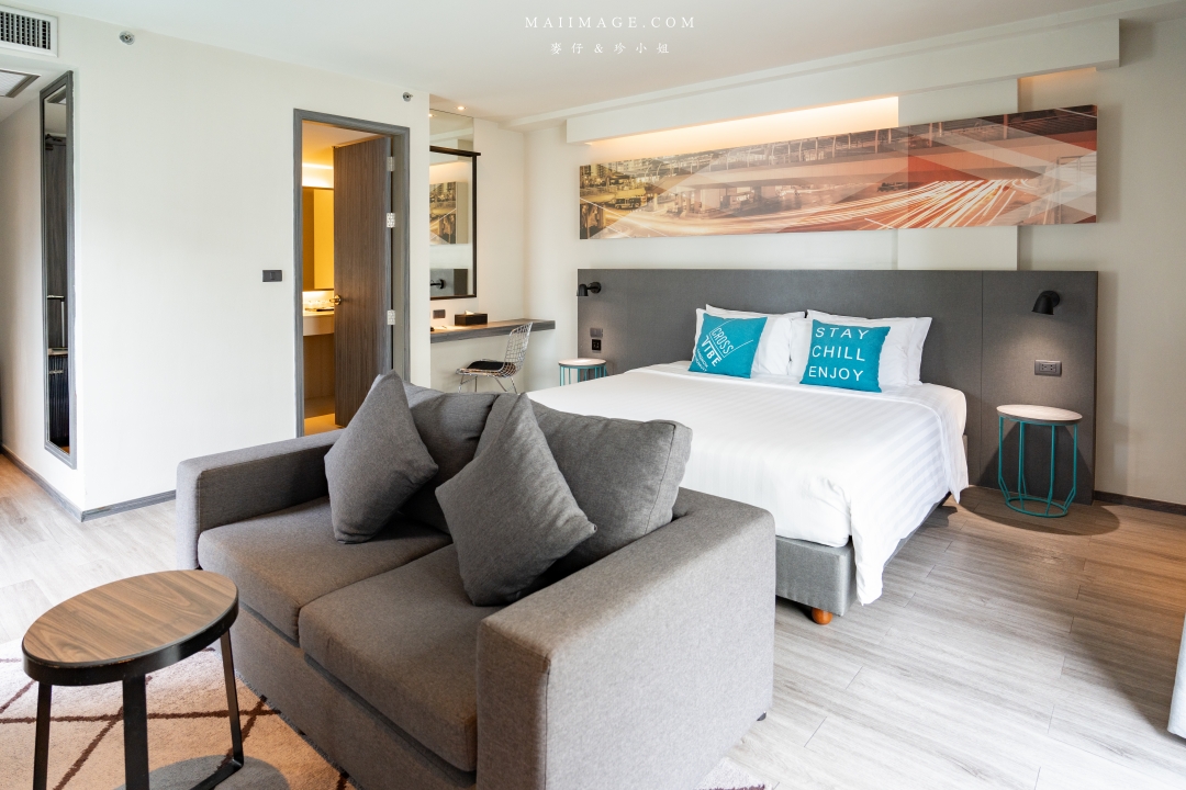 【曼谷住宿推薦】曼谷寰庭氛圍素坤逸酒店 Cross Vibe Bangkok Sukhumvit～曼谷設計感強烈的評價公寓式酒店，曼谷BTS On Nut 平價優質住宿推薦！