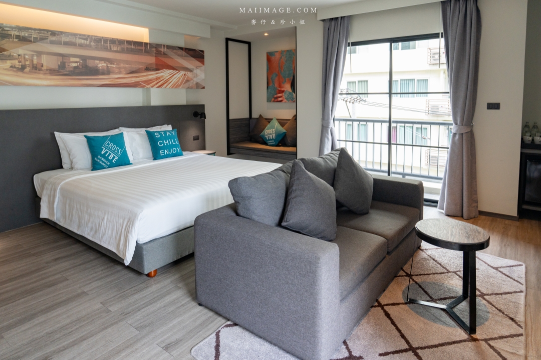 【曼谷住宿推薦】曼谷寰庭氛圍素坤逸酒店 Cross Vibe Bangkok Sukhumvit～曼谷設計感強烈的評價公寓式酒店，曼谷BTS On Nut 平價優質住宿推薦！