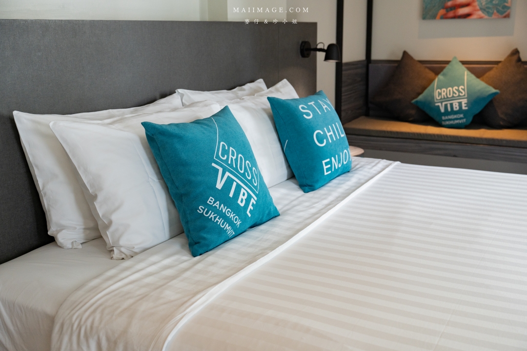 【曼谷住宿推薦】曼谷寰庭氛圍素坤逸酒店 Cross Vibe Bangkok Sukhumvit～曼谷設計感強烈的評價公寓式酒店，曼谷BTS On Nut 平價優質住宿推薦！