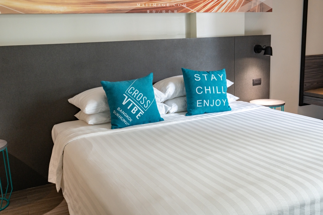 【曼谷住宿推薦】曼谷寰庭氛圍素坤逸酒店 Cross Vibe Bangkok Sukhumvit～曼谷設計感強烈的評價公寓式酒店，曼谷BTS On Nut 平價優質住宿推薦！