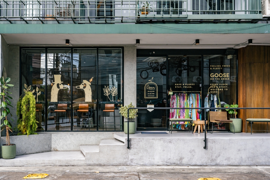 【曼谷咖啡】GOOSE CAFE～曼谷BTS帕卡儂站 Phra Khanong (E8)咖啡館推薦，整間店都是『鵝』元素。曼谷BTS美食推薦
