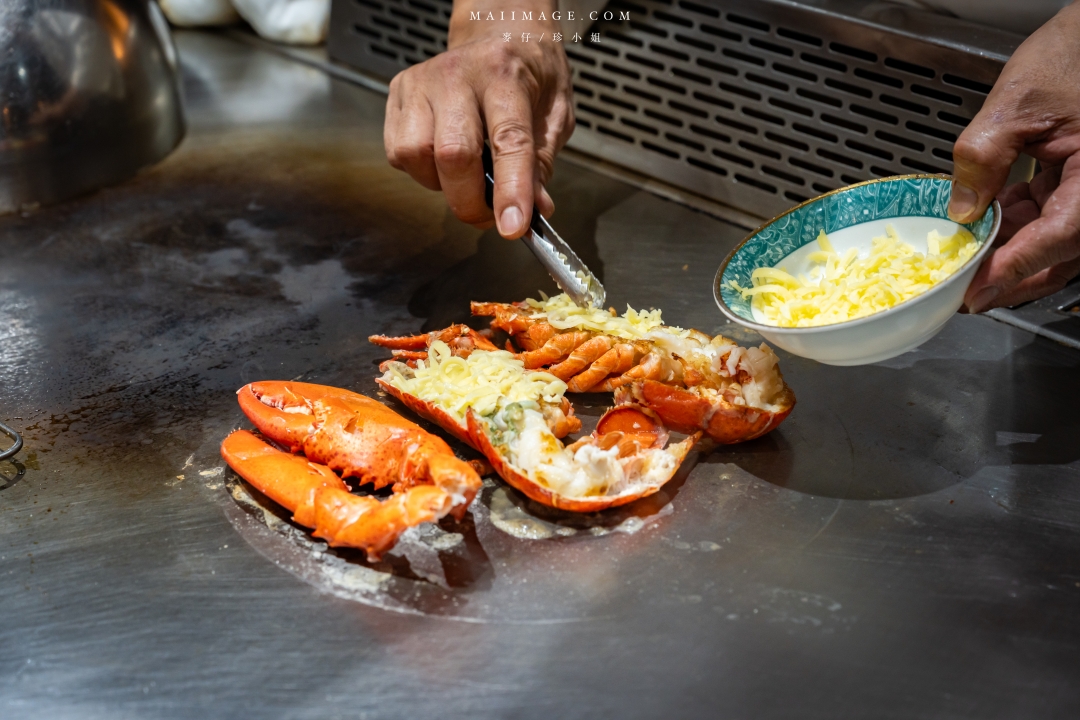 【桃園中壢美食】粋 割烹鐵板燒～隱身在二樓的全預約制無菜單鐵板燒，一個價位可以享受海陸雙主餐。老闆用料不手軟價格又實惠。中壢頂級鐵板燒推薦、中壢約會餐廳推薦