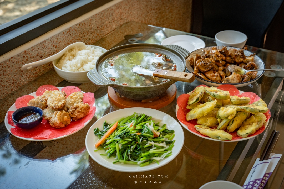 【嘉義美食】佳鶯風味餐～嘉義中埔阿母ㄟ手路菜，嘉義古早味餐廳推薦，網路高評價的古早味料理！必點苦茶油G、三杯芋仔蕃薯、古早味肉捲