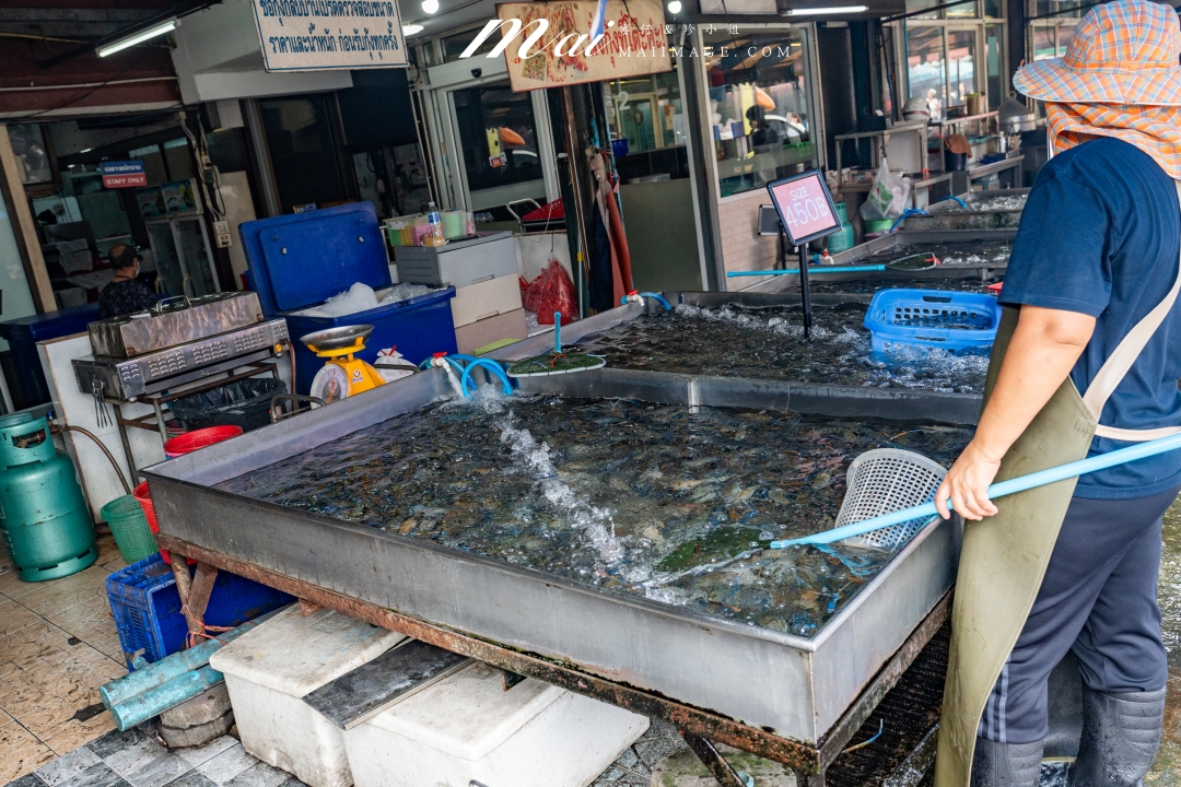 【泰國大城美食】蝦市場kung phuean praew～泰國大城區Ayutthaya必吃泰國蝦餐廳，在地人也排隊的炭烤大蝦，現點現烤大隻又划算！