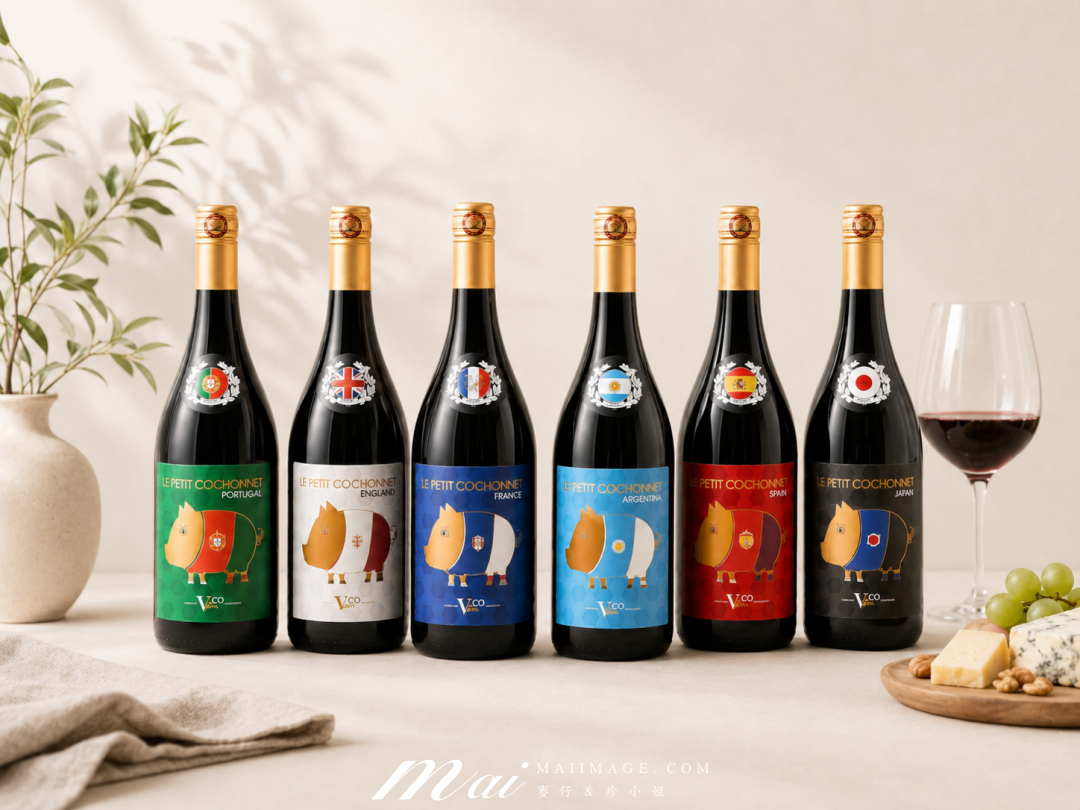 【2026聚餐紅酒推薦】南法小豬 2026 世界盃足球賽限量紀念版～六國世界盃限定酒標，聚餐看球必備紅酒！全聯、大全聯必買紅酒推薦