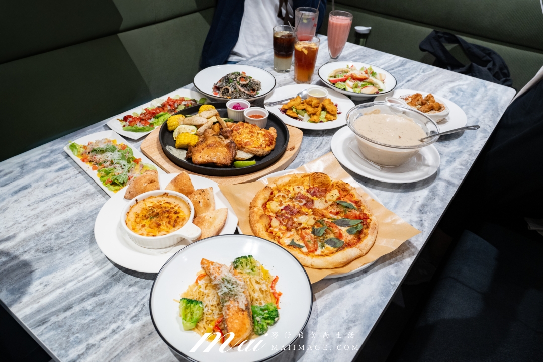 大江購物中心美食推薦｜古拉爵義式料理Cafe Grazie，2680元四人套餐超澎湃！餐飲刷大江聯名卡 享12%回饋金～越吃越划算。